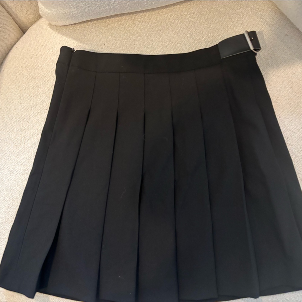 NWT Girls Zara Pleated Black Skirt size 13-14